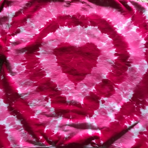 Tie dyed heart sweatshirt - Picture 4 of 4